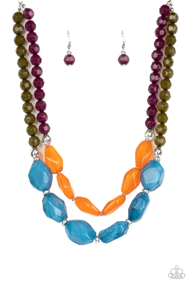 A Finishing Touch Jewelry Paparazzi Tropical Trove Multi Necklace Necklaces