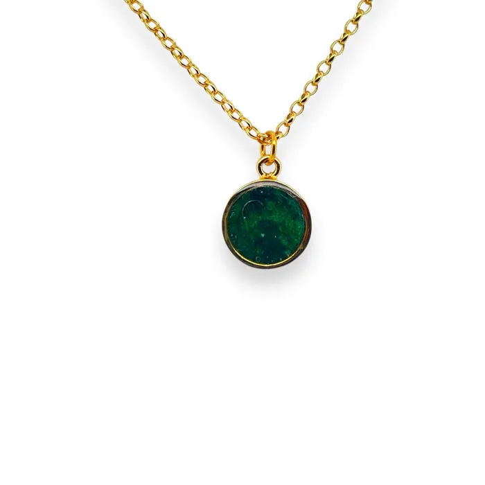 Michigan State Campus Rock Necklaces Amy Necklace Gold