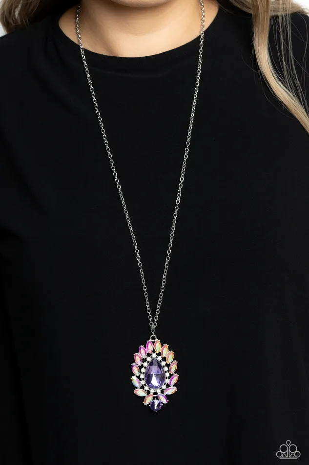 Necklaces A Finishing Touch Jewelry Paparazzi Over the TEARDROP Purple Necklace Necklaces A Finishing Touch Jewelry Paparazzi Over the TEARDROP Purple Necklace
