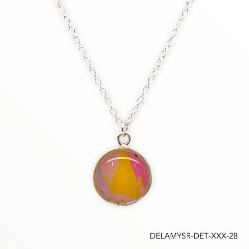 Necklaces Delicious Gold Mural Amy Necklace Silver