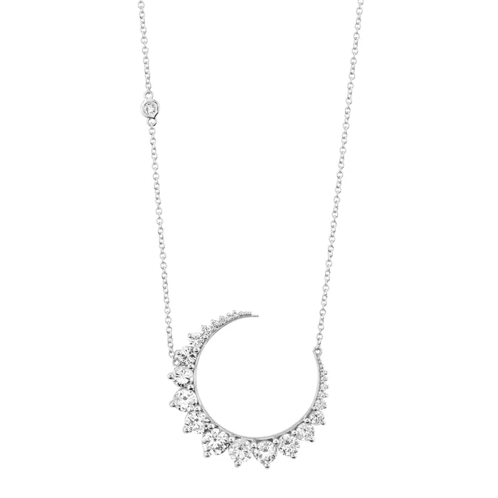 SHAY JEWELRY Necklaces READY TO SHIP DIAMOND LARGE MOON NECKLACE