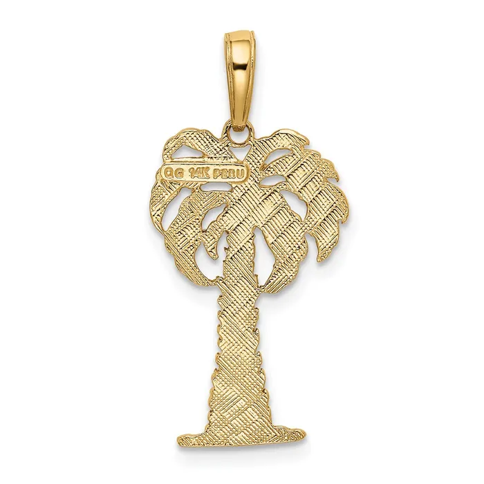 10k Yellow Gold 135 mm Palm Tree Pendant 107 grams Qgold Necklaces 10k Yellow Gold 135 mm Palm Tree Pendant 107 grams Qgold Necklaces