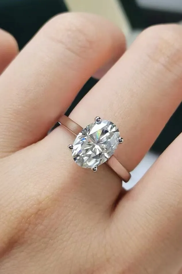 25 Carat Moissanite Solitaire Ring Trendsi Rings