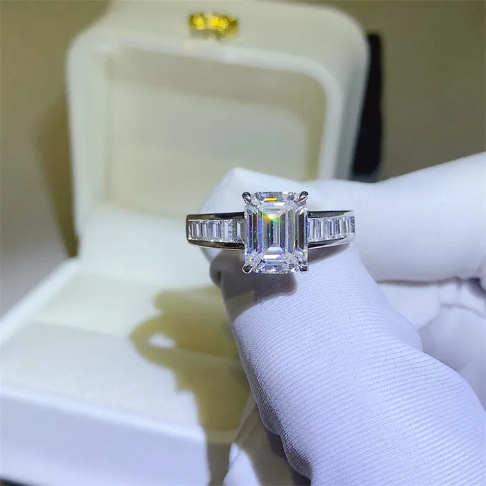 3 Carat Moissanite 925 Sterling Silver Ring Trendsi Rings