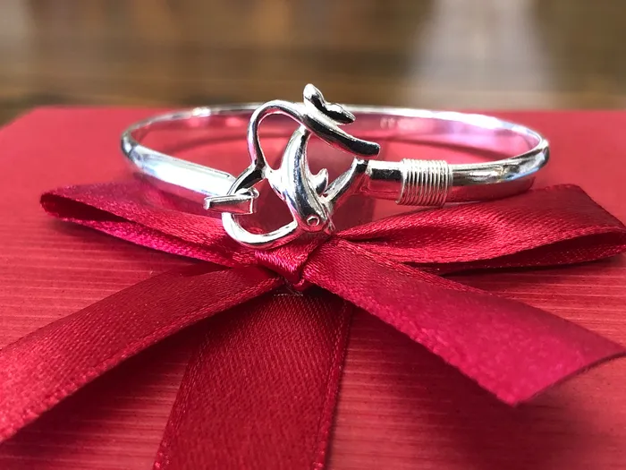 Johnny jeweler stcroix Dolphin with the heart sterling silver 925bracelet Bracelets