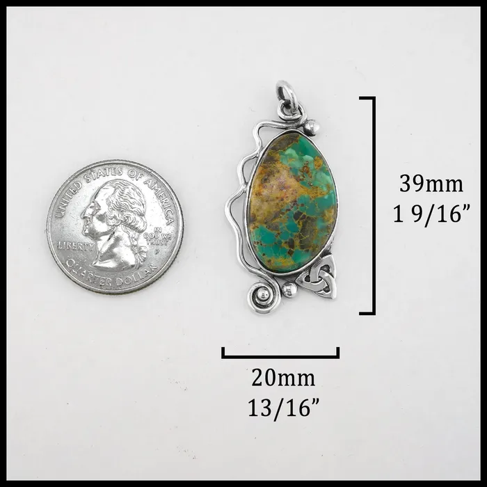 Necklaces Walker Metalsmiths Custom Turquoise Pendant