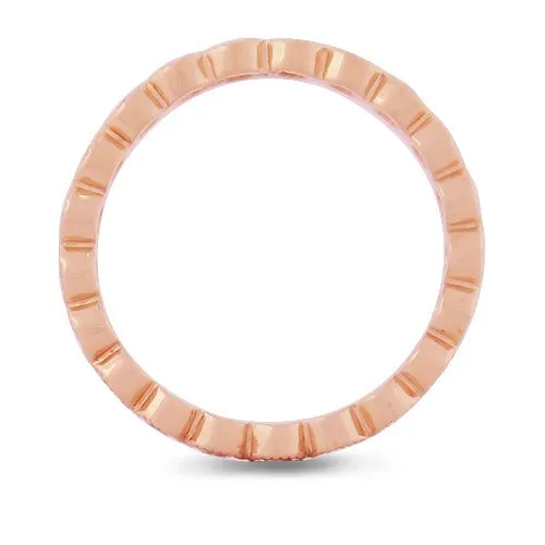 Rings Penwarden Fine Jewellery LUNA DIAMOND WEDDING BAND IN ROSE GOLD